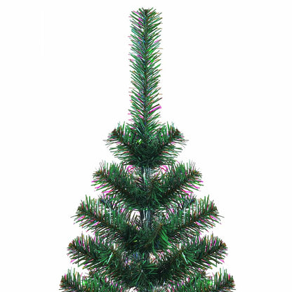 Artificial Pre-lit Christmas Tree Green 120 cm PVC and Metal