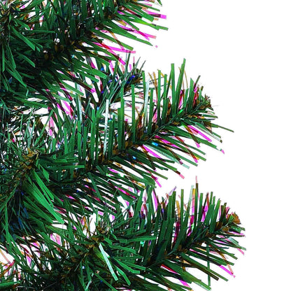 Artificial Pre-lit Christmas Tree Green 150 cm PVC and Metal