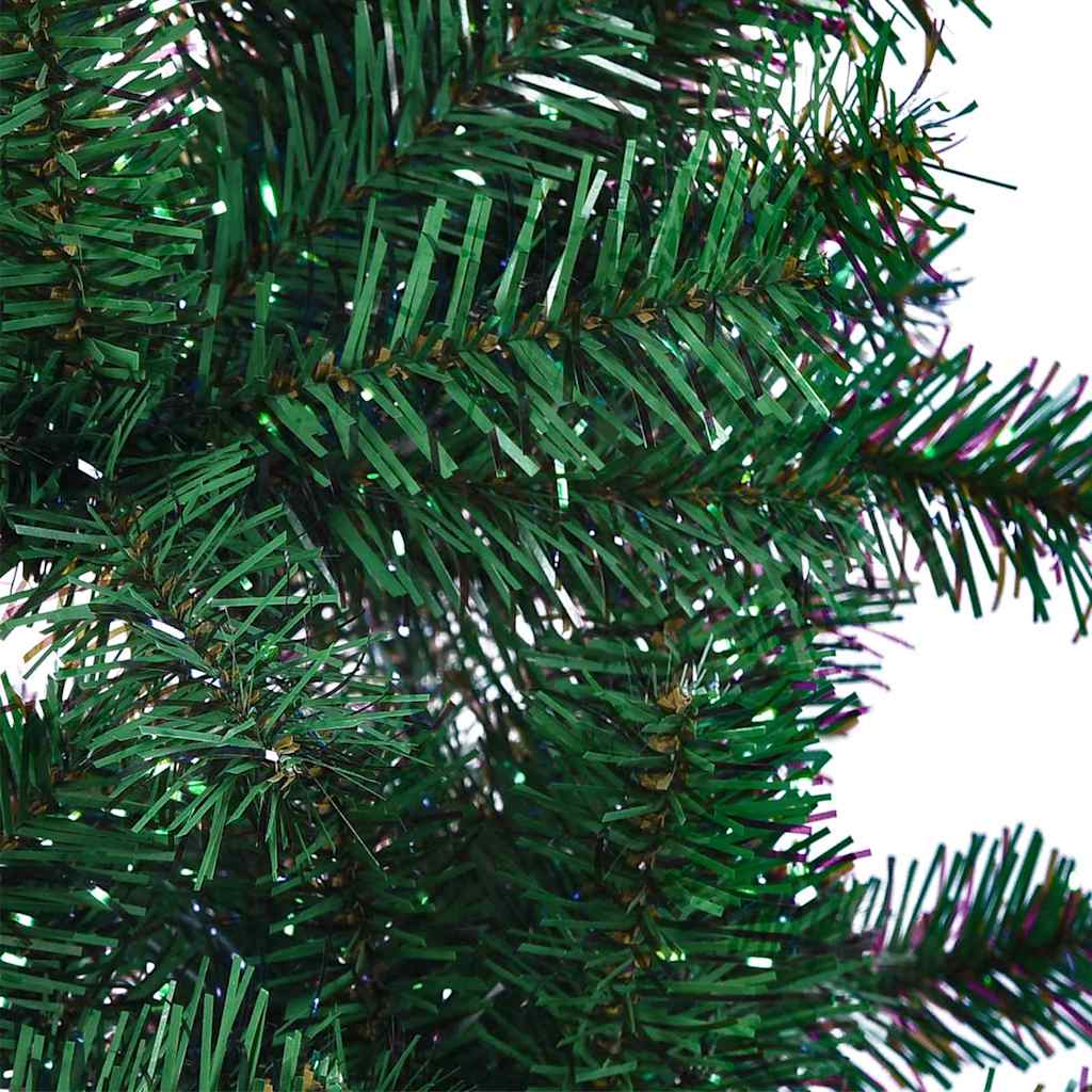 Artificial Pre-lit Christmas Tree Green 150 cm PVC and Metal