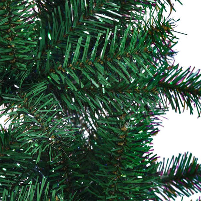 Artificial Pre-lit Christmas Tree Green 150 cm PVC and Metal