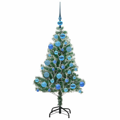 Artificial Christmas Tree Snow Flocked with LED Light 120 cm