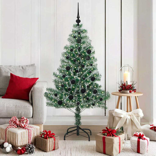 Artificial Christmas Tree Snow Flocked with LED Light 150 cm