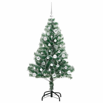 Artificial Christmas Tree Snow Flocked with LED Light 150 cm