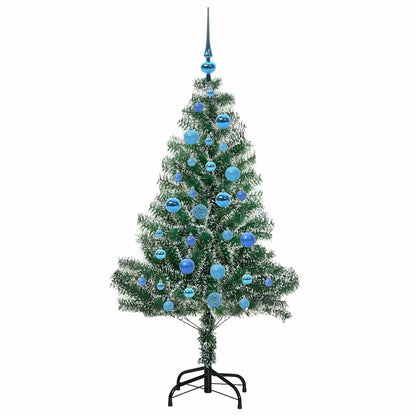 Artificial Christmas Tree Snow Flocked with LED Light 150 cm