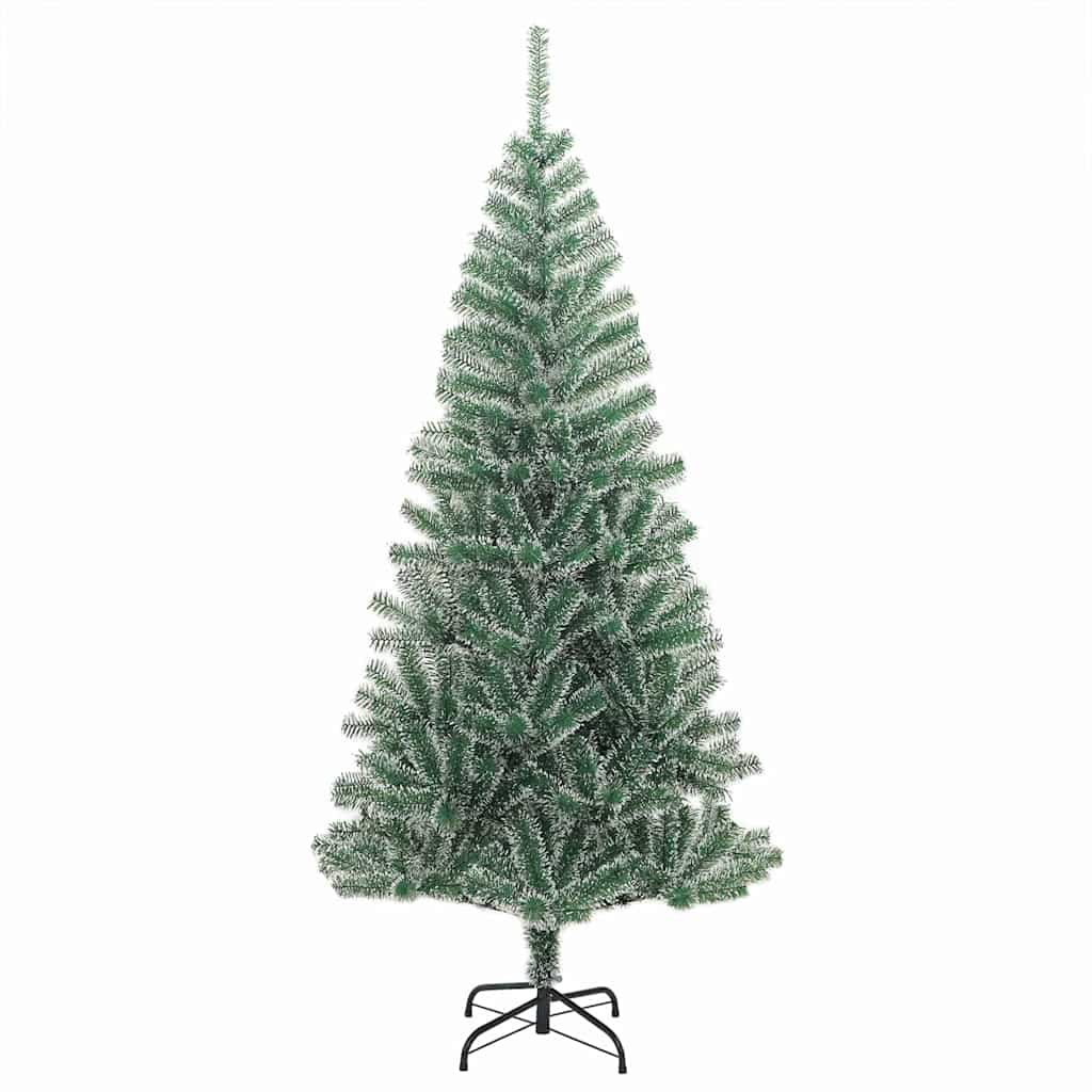 Artificial Christmas Tree Snow Flocked with LED Light 180 cm