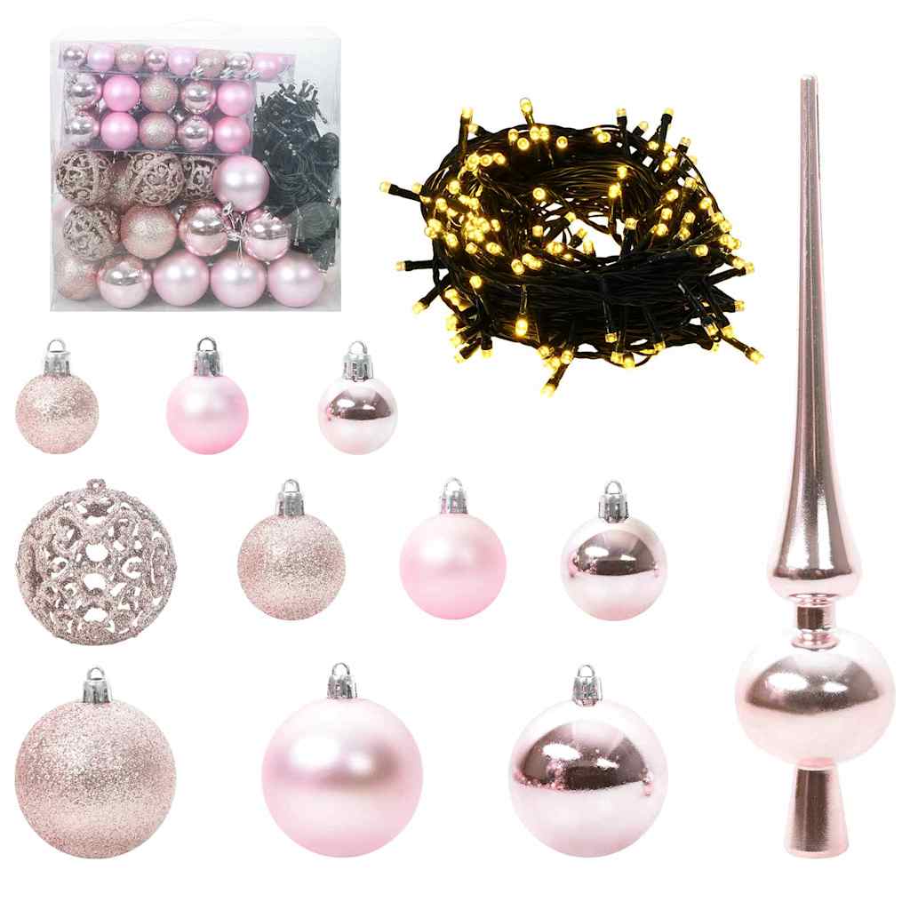 Artificial Christmas Tree Snow Flocked with LED Light 180 cm