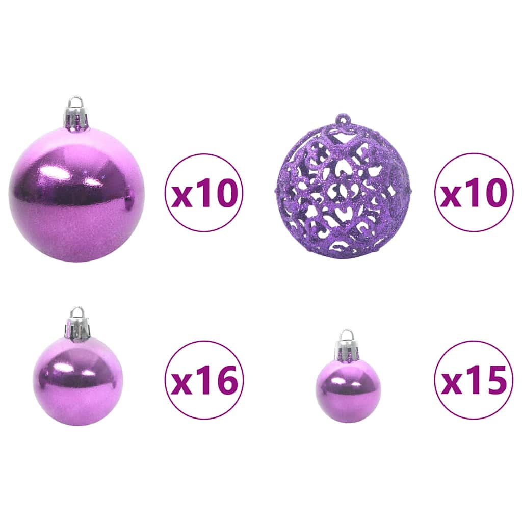 Artificial Christmas Tree Snow Flocked with LED Light 180 cm
