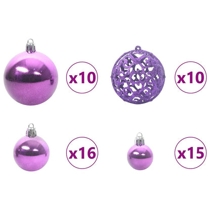 Artificial Christmas Tree Snow Flocked with LED Light 180 cm