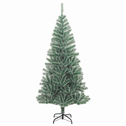 Artificial Christmas Tree Snow Flocked with LED Light 240 cm