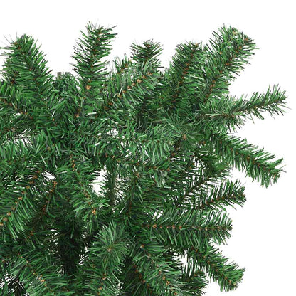 Upside-down Artificial Pre-lit Christmas Tree with Ball Set PVC