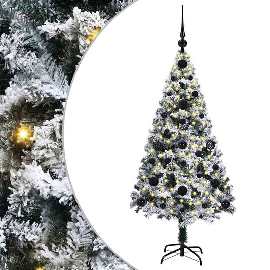 Artificial Christmas Tree with 150 LEDs with Stand White 120 cm