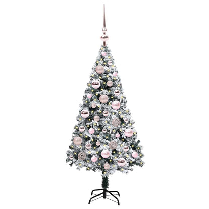 Artificial Christmas Tree with 150 LEDs with Stand White 120 cm