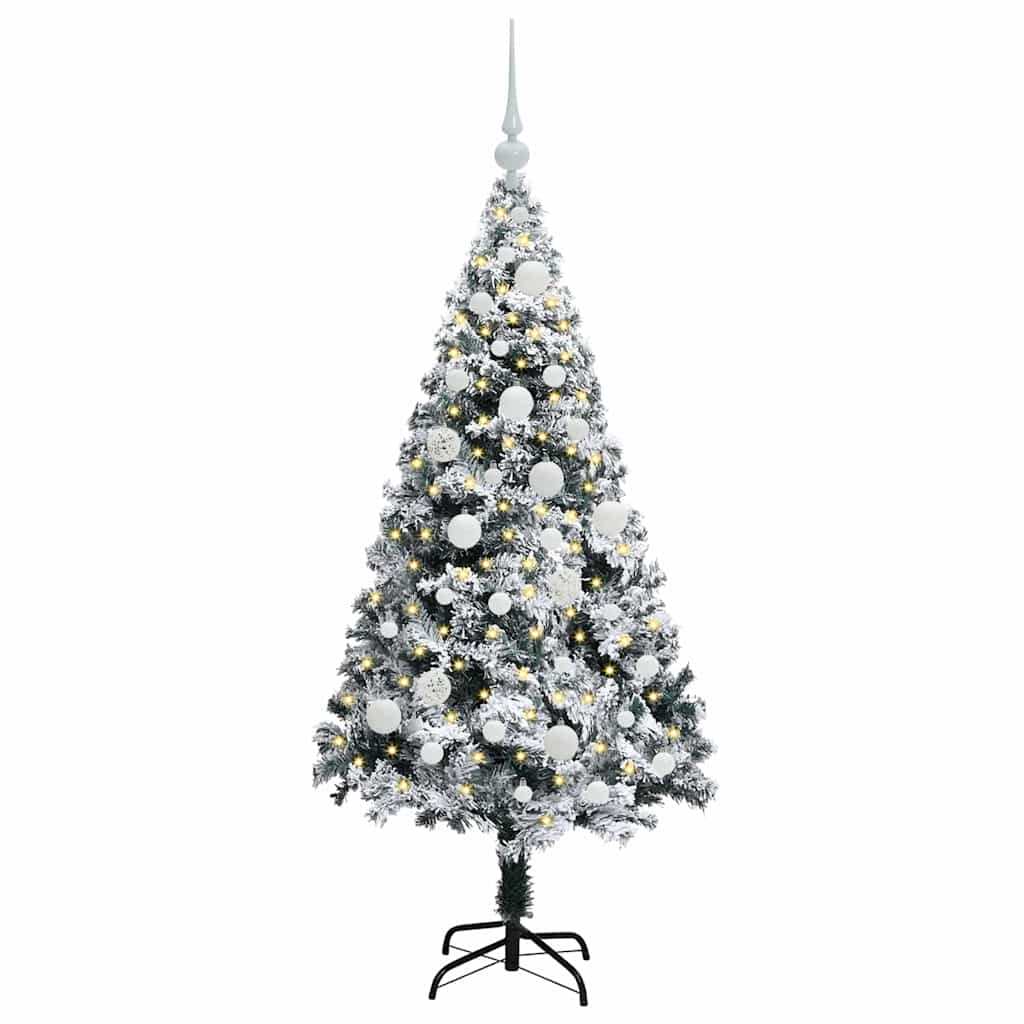 Artificial Christmas Tree with 150 LEDs with Stand White 120 cm