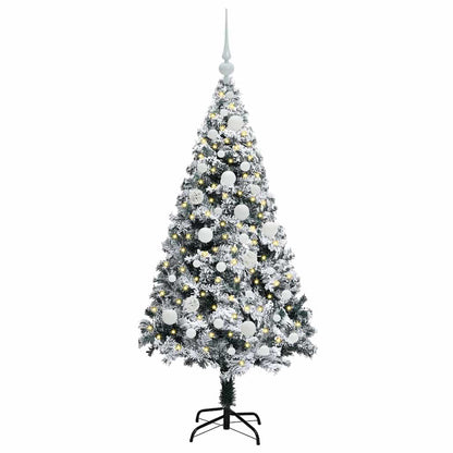 Artificial Christmas Tree with 150 LEDs with Stand White 120 cm
