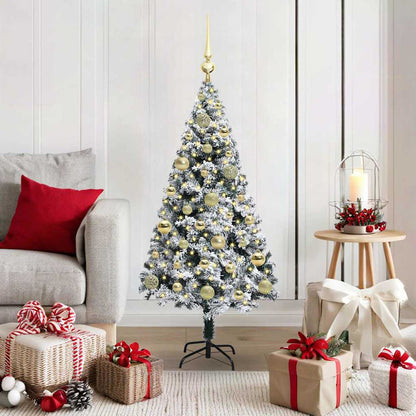 Artificial Christmas Tree with 150 LEDs with Stand White 120 cm