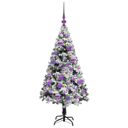 Artificial Christmas Tree with 150 LEDs with Stand White 120 cm