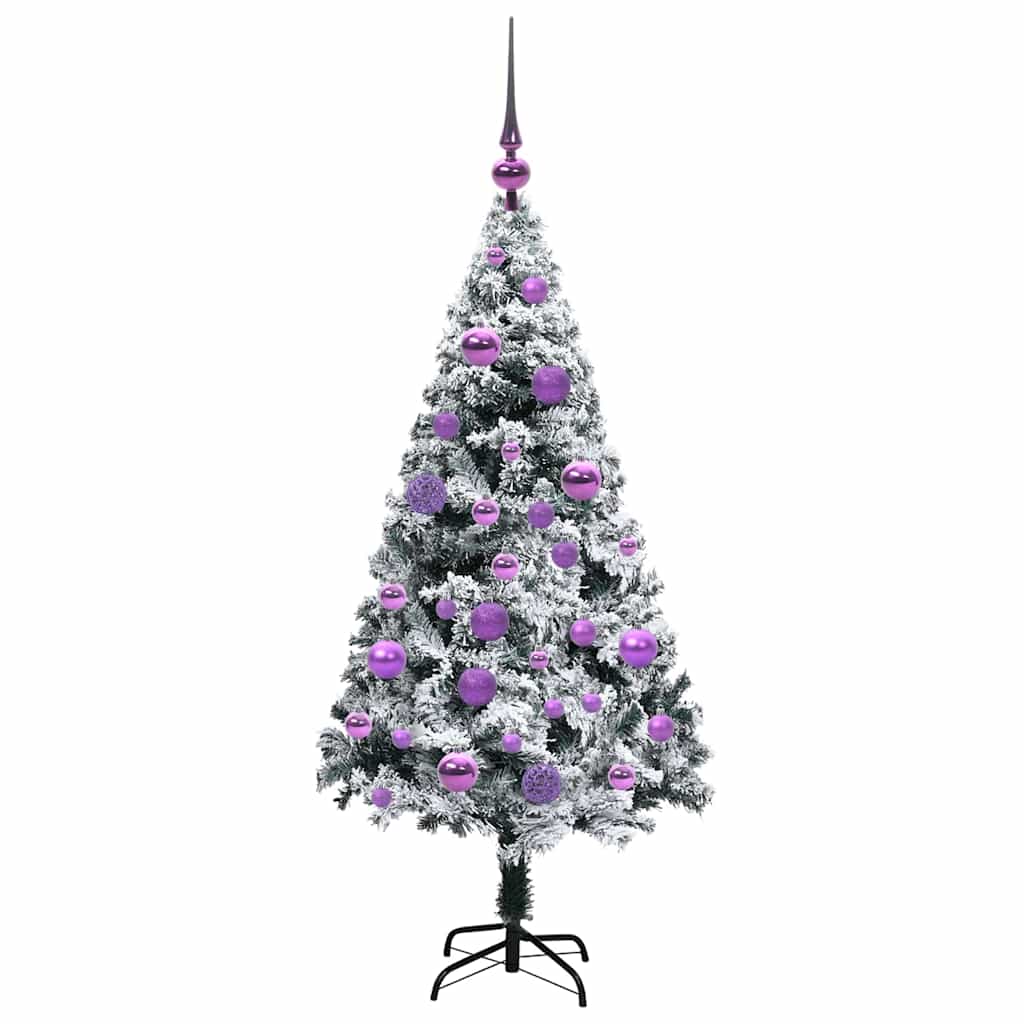 Artificial Christmas Tree with 150 LEDs with Stand White 120 cm