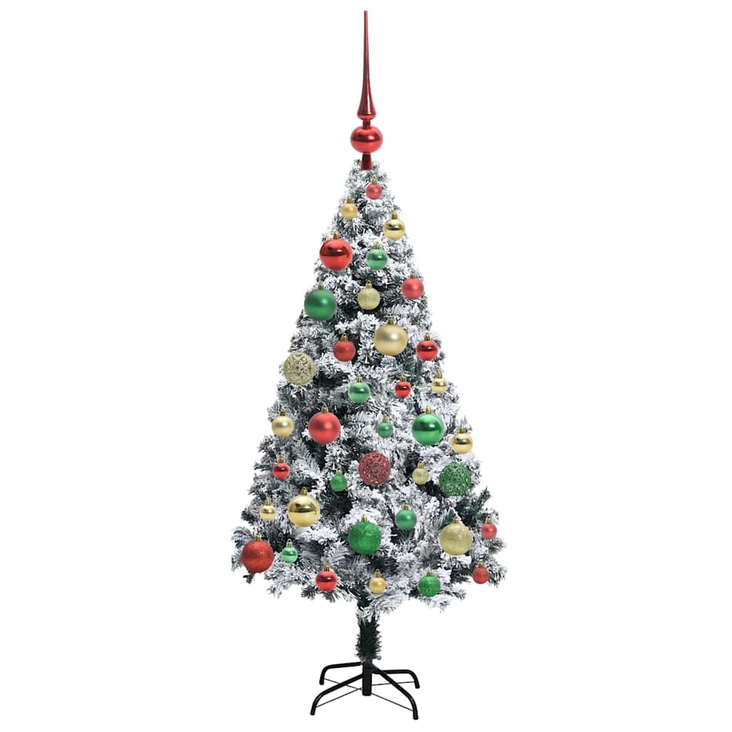 Artificial Christmas Tree with 150 LEDs with Stand White 120 cm