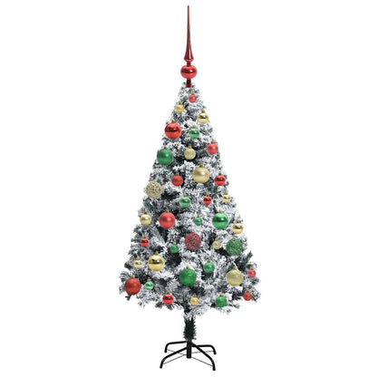 Artificial Christmas Tree with 150 LEDs with Stand White 120 cm