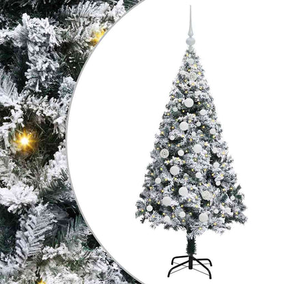Artificial Christmas Tree with 150 LEDs with Stand White 150 cm