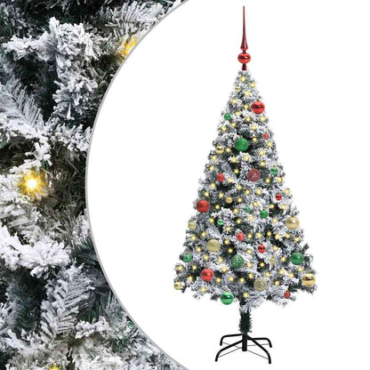 Artificial Christmas Tree with 150 LEDs with Stand White 150 cm
