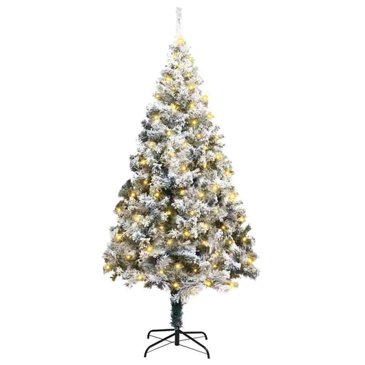 Artificial Christmas Tree Green 70.9" PVC and Steel and Plastic