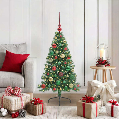Artificial Pre-lit Christmas Tree Green 120 cm PVC