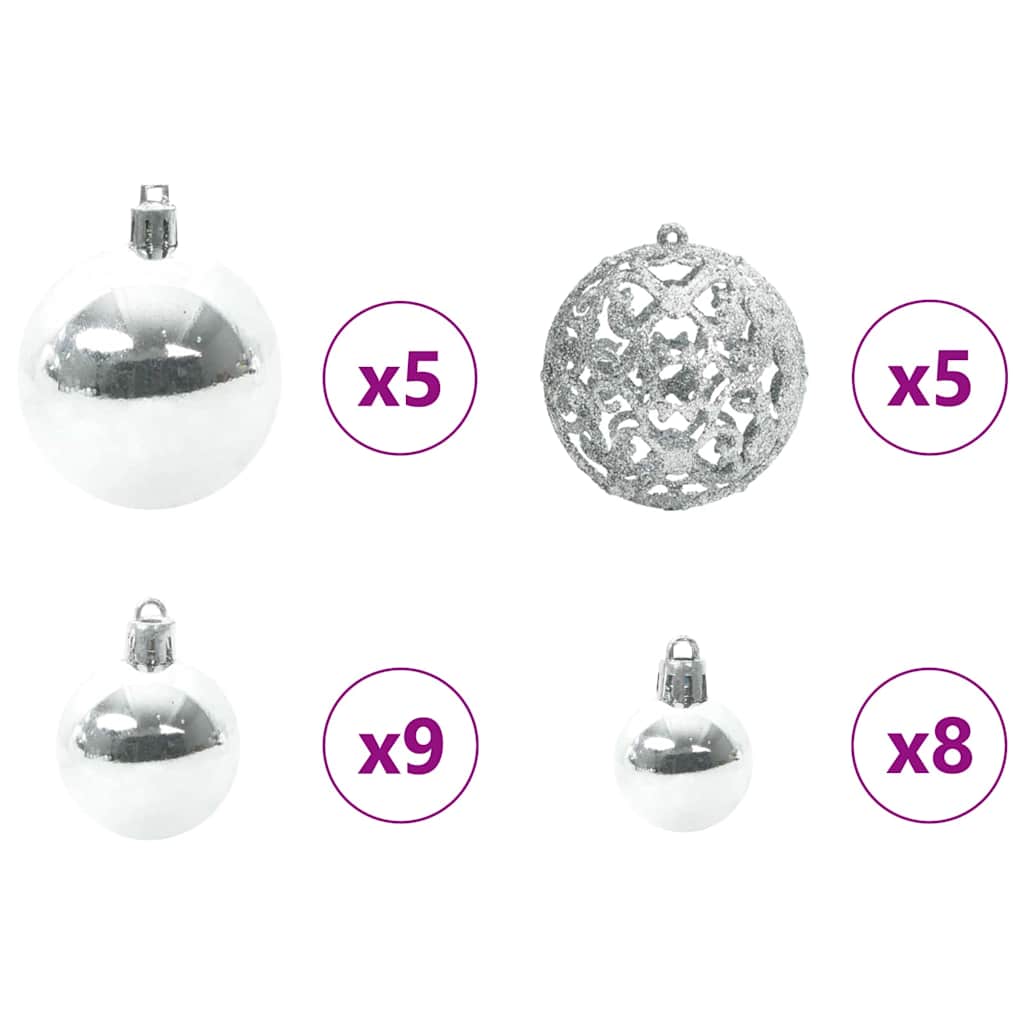 Artificial Pre-lit Christmas Tree Green 150 cm PVC