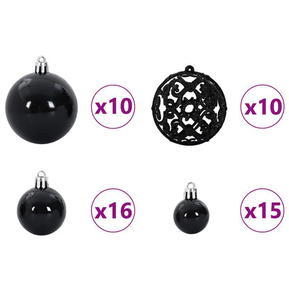 Artificial Pre-lit Christmas Tree Green 180 cm PVC