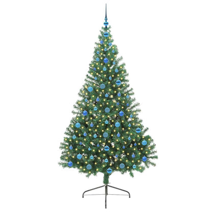 Artificial Pre-lit Christmas Tree Green 210 cm PVC