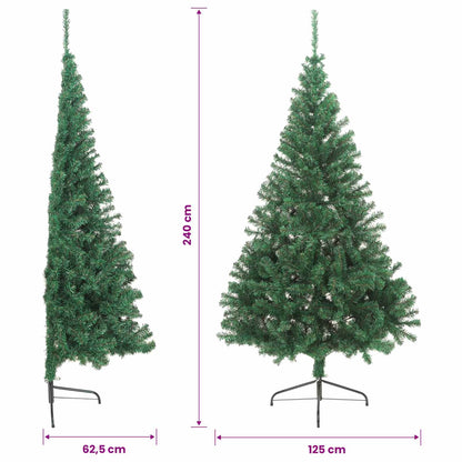 Artificial Pre-lit Christmas Tree Green 240 cm PVC