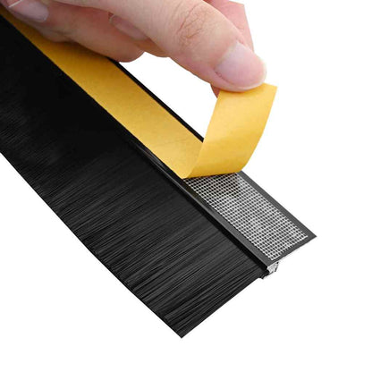 Self-adhesive Door Brush Seals 2 pcs 100 cm Aluminium Alloy