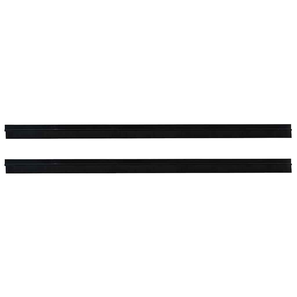 Self-adhesive Door Brush Seals 2 pcs Black 100 cm