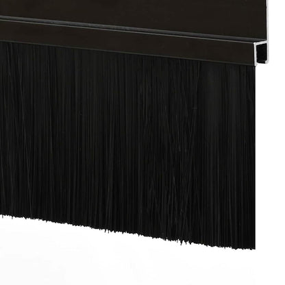 Self-adhesive Door Brush Seals 6 pcs Black 100 cm