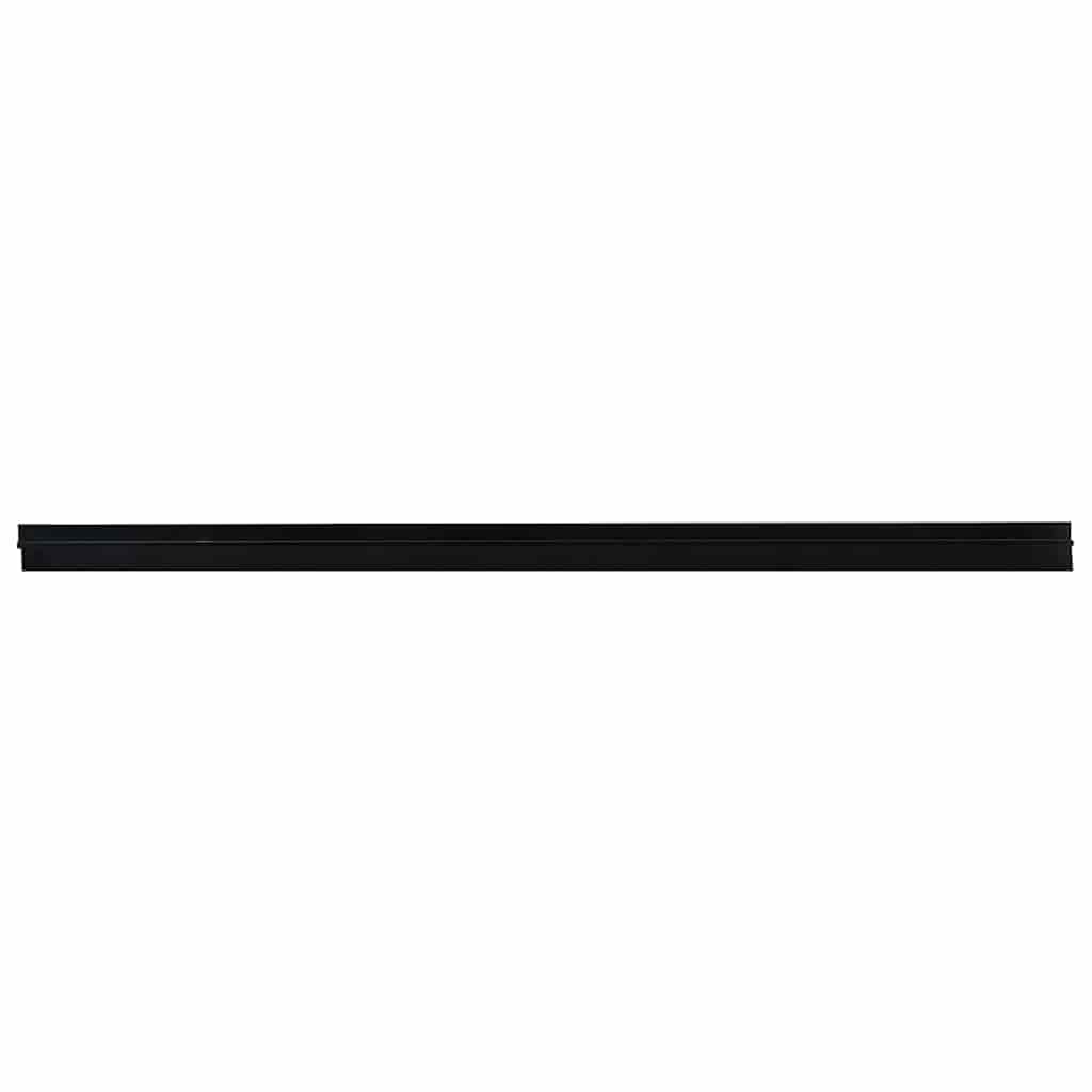 Self-adhesive Door Brush Seals 12 pcs Black 100 cm