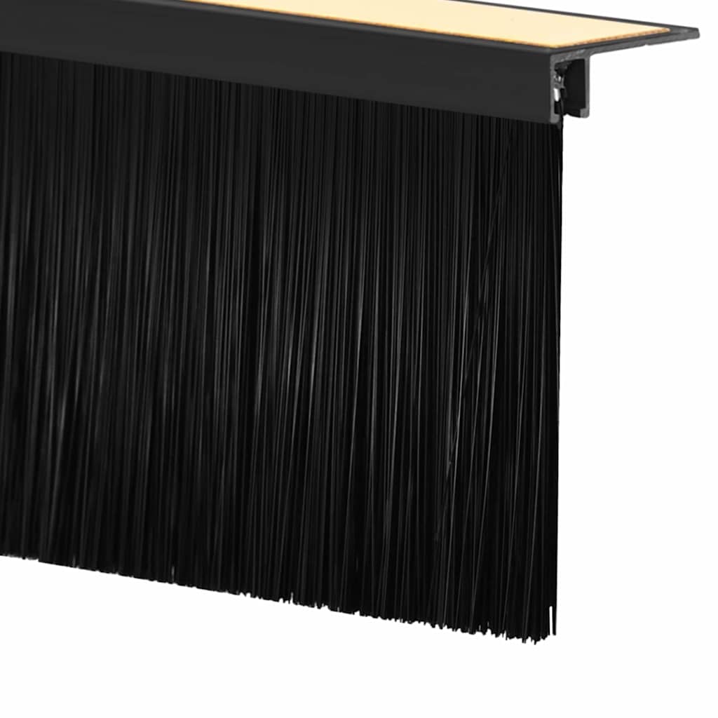 Self-adhesive Door Brush Seals 2 pcs Black 100 cm