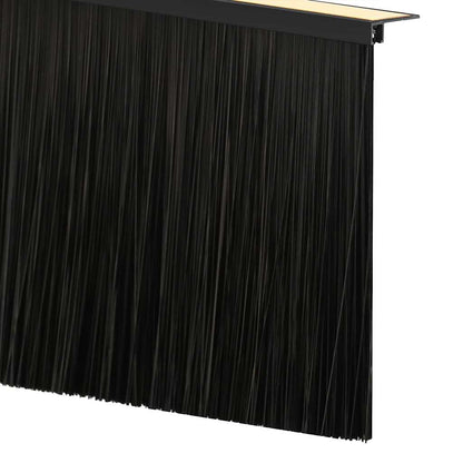 Self-adhesive Door Brush Seals 2 pcs Black 100 cm