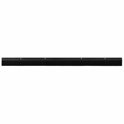 Screw-on Door Brush Seals 2 pcs Black 100 cm Aluminium Alloy