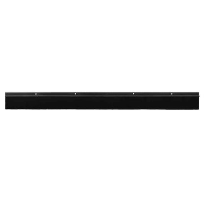 Screw-on Door Brush Seals 2 pcs Black 100 cm Aluminium Alloy