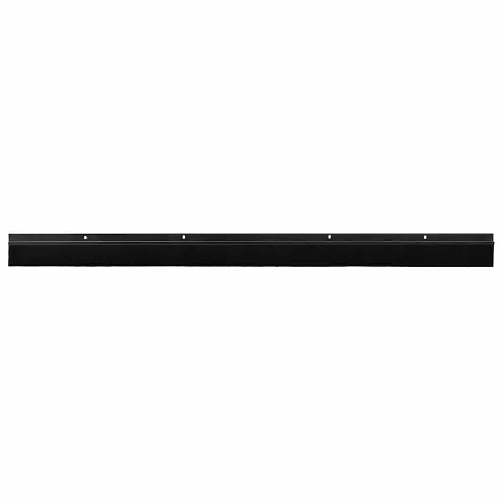 Screw-on Door Brush Seals 12 pcs Black 100 cm Aluminium Alloy