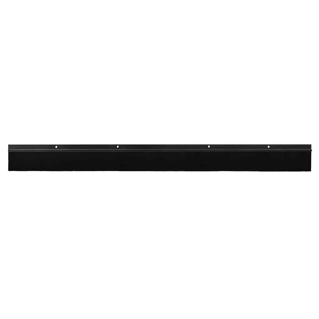 Screw-on Door Brush Seals 12 pcs Black 100 cm Aluminium Alloy