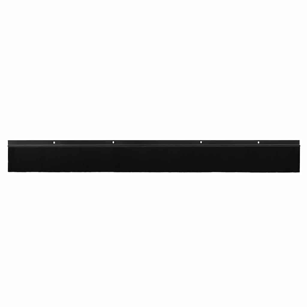 Screw-on Door Brush Seals 12 pcs Black 100 cm Aluminium Alloy