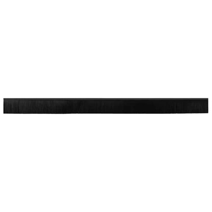 Screw-on Door Brush Seals 12 pcs Black 100 cm Aluminium Alloy