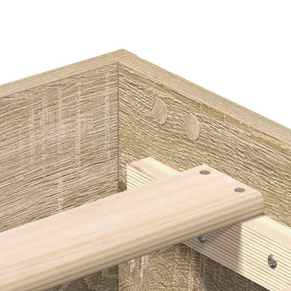 Bed Frame Sonoma 152 x 203 cm Engineered Wood