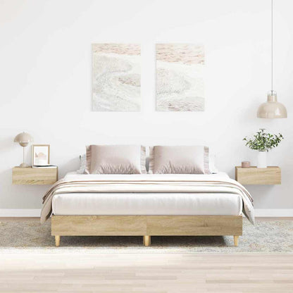 Bed Frame Sonoma 152 x 203 cm Engineered Wood