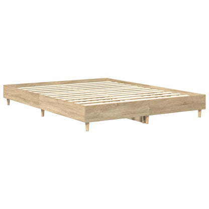 Bed Frame Sonoma 152 x 203 cm Engineered Wood