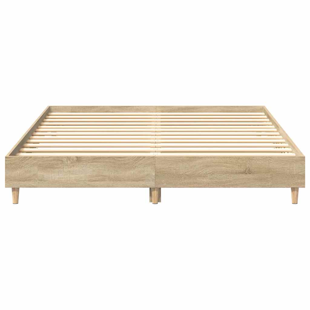 Bed Frame Sonoma 152 x 203 cm Engineered Wood