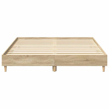Bed Frame Sonoma 152 x 203 cm Engineered Wood