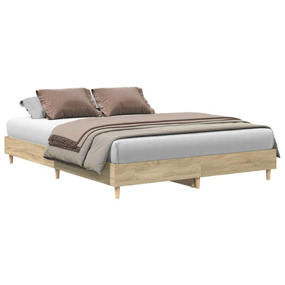 Bed Frame Sonoma 152 x 203 cm Engineered Wood