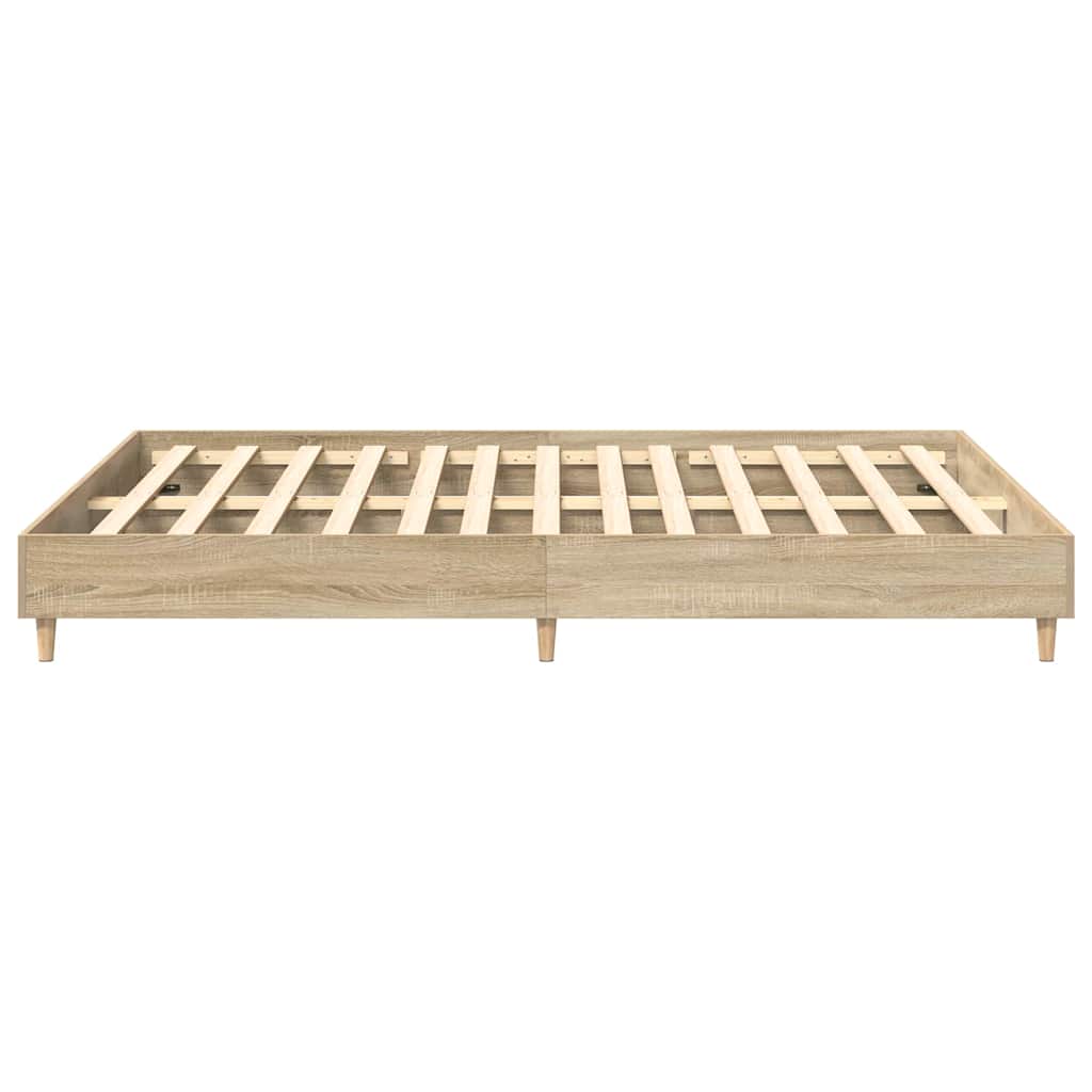 Bed Frame Sonoma 152 x 203 cm Engineered Wood
